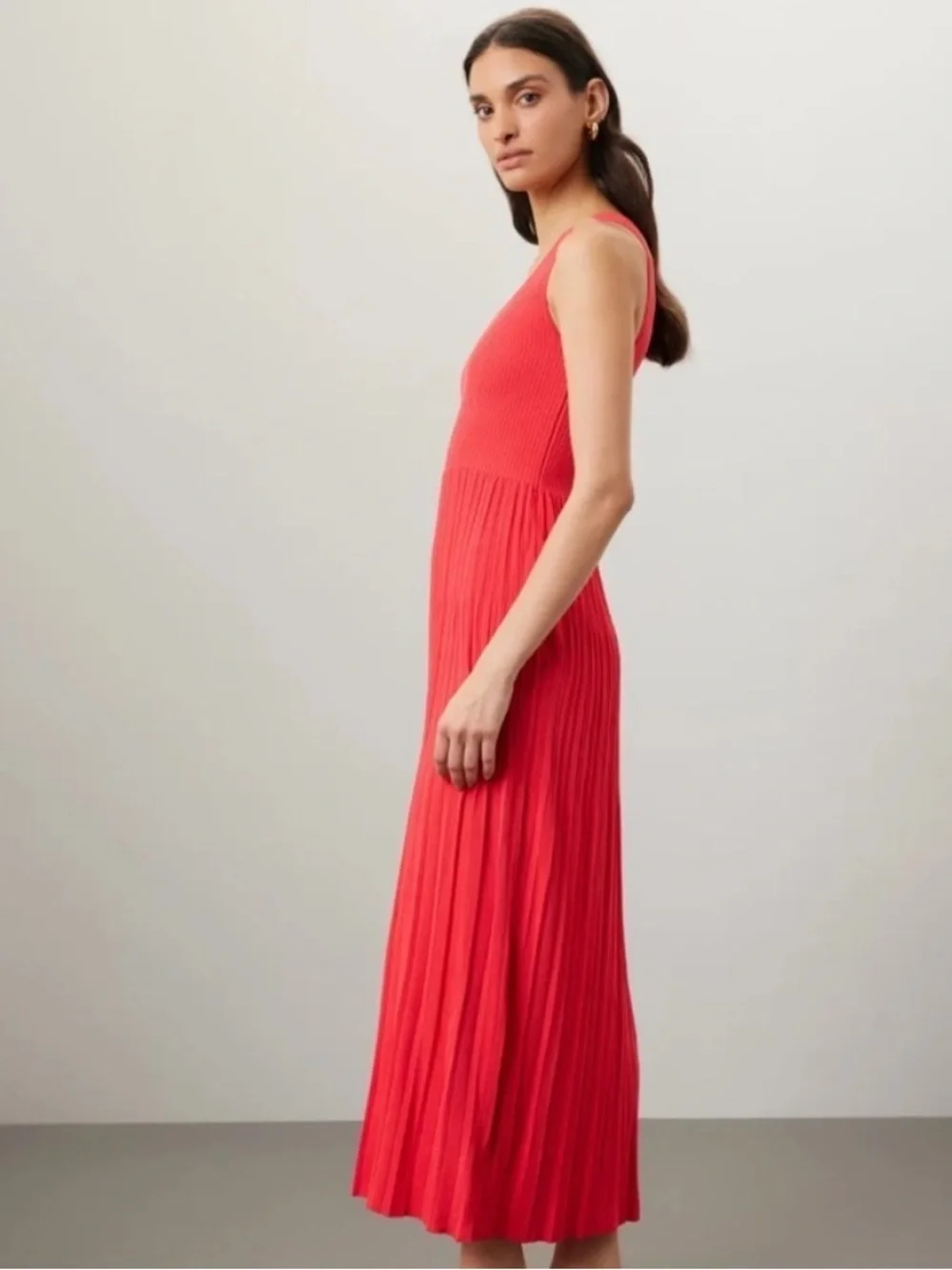Michael Kors Ribbed Tank Dress, Size: M